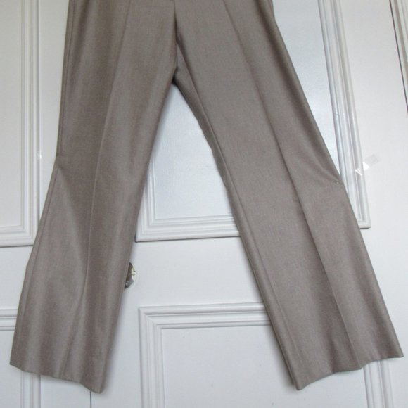 LAUREL Women Beige Super Soft Wool Blend Pants Sz 6 - Picture 7 of 8